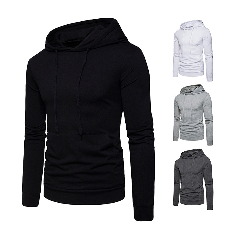 T-shirt men's new fashion men's hooded long-sleeved solid color T-shirt sports pullover pocket hoodie, Black
T-shirt men's new fashion men's hooded long-sleeved solid color T-shirt sports pullover pocket hoodie, Black