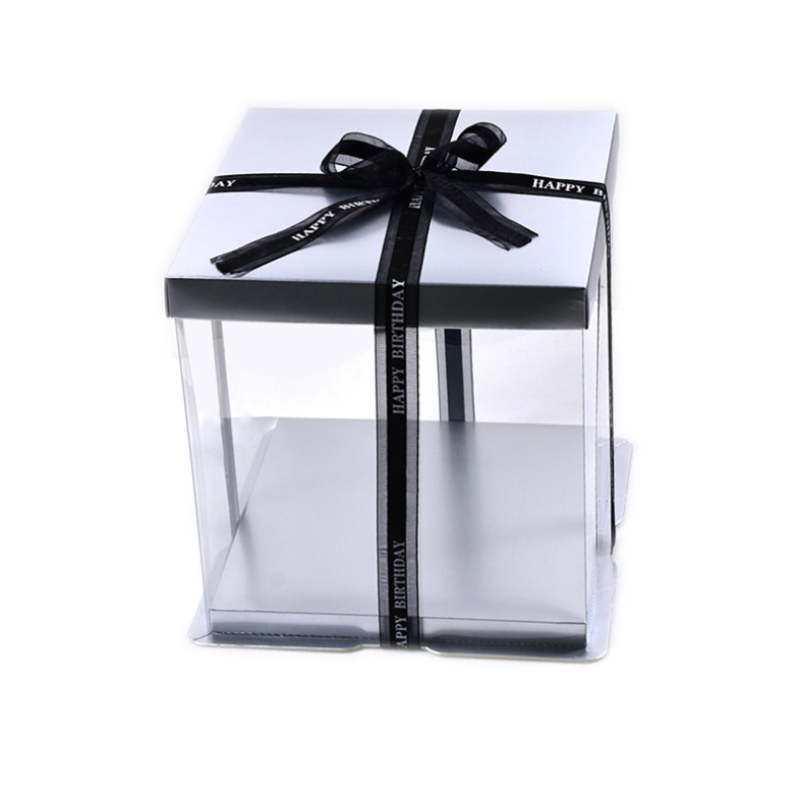 2pcs High Quality Silver Square Transparent Plastic Cake Box For 8 Inch Cakes Bakery Package
2pcs High Quality Silver Square Transparent Plastic Cake Box For 8 Inch Cakes Bakery Package