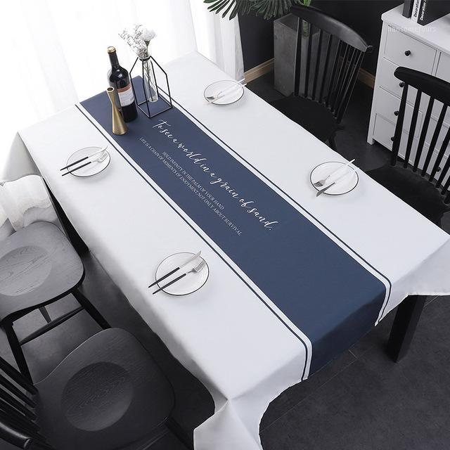 Nordic simple ins table cloth waterproof wash free rectangular cotton linen table cloth solid color light1, White
Nordic simple ins table cloth waterproof wash free rectangular cotton linen table cloth solid color light1, White