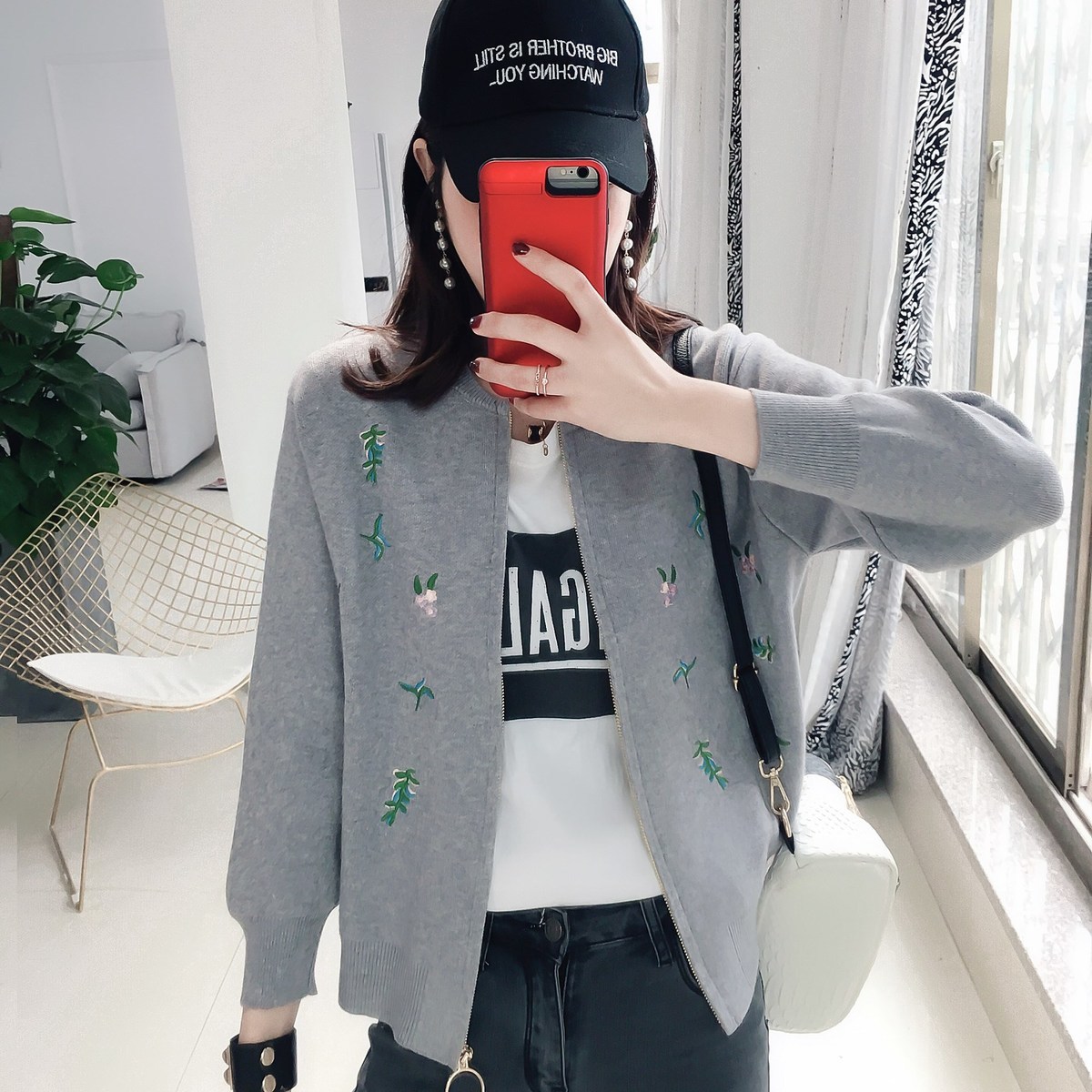 and Standard Autumn Woman Tide Winter Baseball cardigan Loose Wool sweater VTYZ, Pink colour
and Standard Autumn Woman Tide Winter Baseball cardigan Loose Wool sweater VTYZ, Pink colour