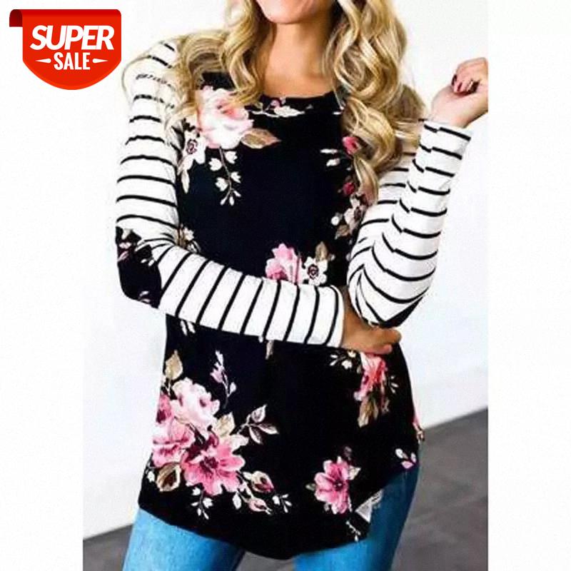 Autumn Floral Print Women Tshirt 2XL Plus Size Top Long Sleeve Vintage Shirt Striped T shirts Blusas Feminina Top #qM99, White
Autumn Floral Print Women Tshirt 2XL Plus Size Top Long Sleeve Vintage Shirt Striped T shirts Blusas Feminina Top #qM99, White