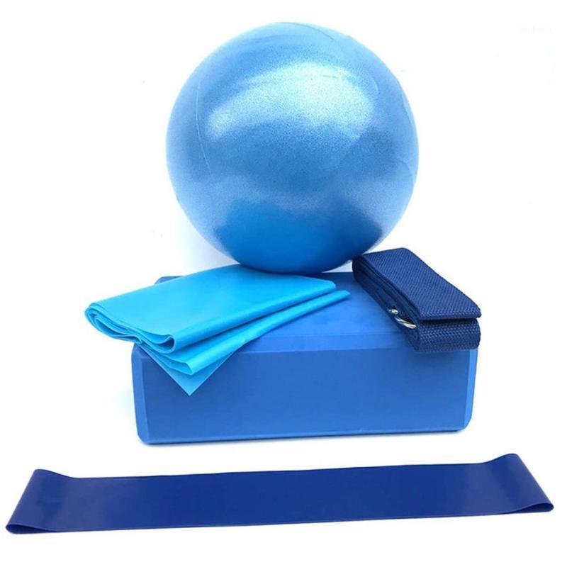 Women Mat yoga accessories Set Starter Kit 5pcs Yoga balls stretching band Equipment mat Sets #2M081, Blue
Women Mat yoga accessories Set Starter Kit 5pcs Yoga balls stretching band Equipment mat Sets #2M081, Blue