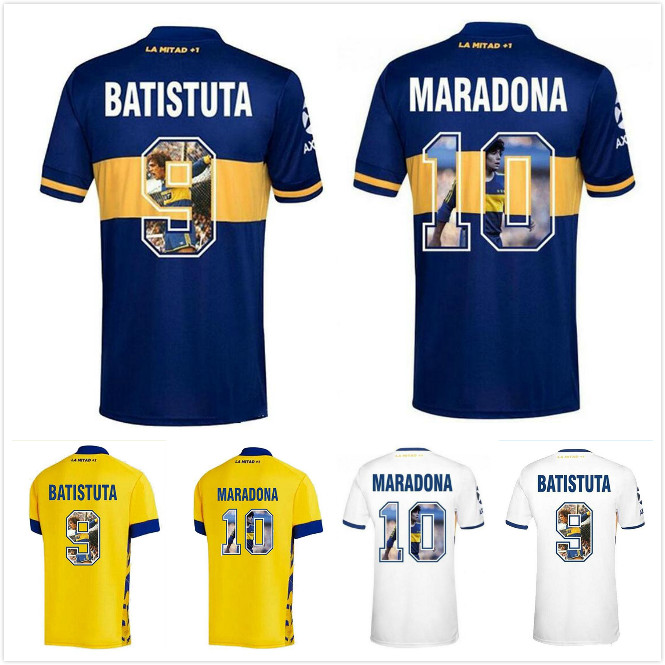 Maradona soccer jersey Boca Juniors Special printing maradona retro BATISTUTA 2020 21 camisetas de fútbol Fans Player version football shirt, Black;yellow
Maradona soccer jersey Boca Juniors Special printing maradona retro BATISTUTA 2020 21 camisetas de fútbol Fans Player version football shirt, Black;yellow