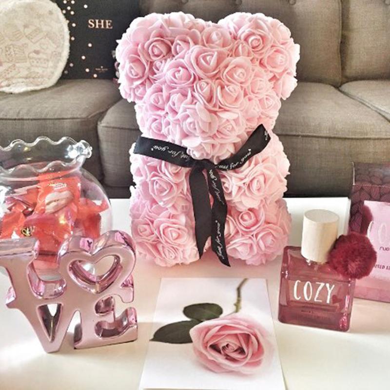 25cm Valentine's Day Gift Foam Rose Bear With Box PE Teddy Rose Artificial Flower Gift for Girl friends Mother Wife Home Decor
25cm Valentine's Day Gift Foam Rose Bear With Box PE Teddy Rose Artificial Flower Gift for Girl friends Mother Wife Home Decor