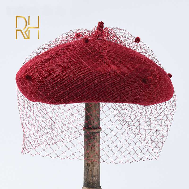 Fashion Women Vintage Mesh Beret Cap Mystery Net Veil Style Autumn Female Casual Outdoor Elegant Beanies Bonnet Hat RH, Black
Fashion Women Vintage Mesh Beret Cap Mystery Net Veil Style Autumn Female Casual Outdoor Elegant Beanies Bonnet Hat RH, Black