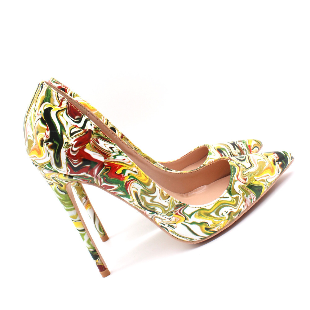 Fashions Fret Women's Leather Pumps Printed Toe-pointed Heels Shoes Wedding Boots Six Inches B3fq, 43
Fashions Fret Women's Leather Pumps Printed Toe-pointed Heels Shoes Wedding Boots Six Inches B3fq, 43