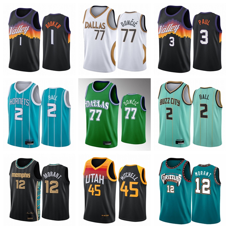 LaMelo 2 Ball Ja 12 Morant jersey Donovan 45 Mitchell Luka 77 university Doncic Jerseys Devin 1 Booker Chris 3 Paul Basketball Jersey 2021, 10
LaMelo 2 Ball Ja 12 Morant jersey Donovan 45 Mitchell Luka 77 university Doncic Jerseys Devin 1 Booker Chris 3 Paul Basketball Jersey 2021, 10