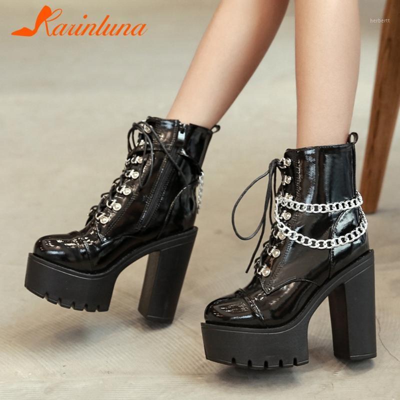 Female Motorcycle Boots Comfy Sole Square Heel Round Toe Zip Solid Super High Heel Ankle Boots With Chain Hot Sale Women1, Black
Female Motorcycle Boots Comfy Sole Square Heel Round Toe Zip Solid Super High Heel Ankle Boots With Chain Hot Sale Women1, Black