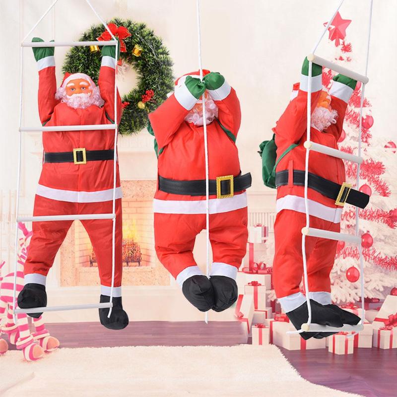 New Christmas decorations 50CM ladder/rope climbing Santa Claus pendant holiday scene decoration home Christmas decoration
New Christmas decorations 50CM ladder/rope climbing Santa Claus pendant holiday scene decoration home Christmas decoration