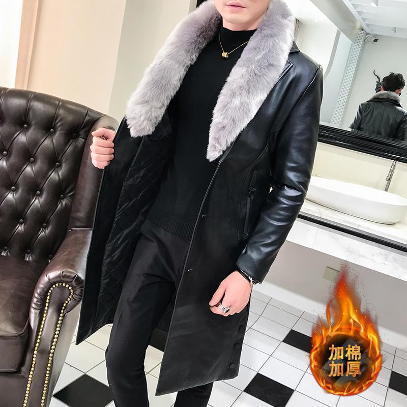 Men's Fur Collar Windproof Jacket Winter Fashion Jacket Men's Thick Casual Mid-length Plus Velvet Warm Leather, Black
Men's Fur Collar Windproof Jacket Winter Fashion Jacket Men's Thick Casual Mid-length Plus Velvet Warm Leather, Black