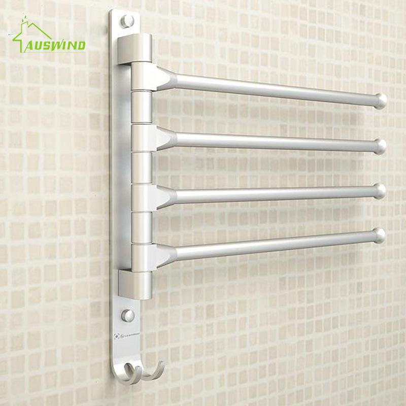 AUSWIND Towel Rack Movable Towel Bars 4/3/2 Arms Space Aluminium Rack Toilet Hanging with Hooks Bathroom Accessories
AUSWIND Towel Rack Movable Towel Bars 4/3/2 Arms Space Aluminium Rack Toilet Hanging with Hooks Bathroom Accessories