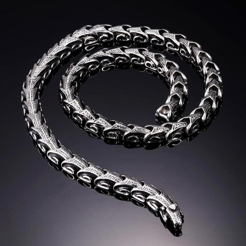 European Length Dragon Link Men Necklace Jewelry Punk Hiphop Stainless Steel Wear Method Biker Keel Chain Necklaces Bracelet
European Length Dragon Link Men Necklace Jewelry Punk Hiphop Stainless Steel Wear Method Biker Keel Chain Necklaces Bracelet