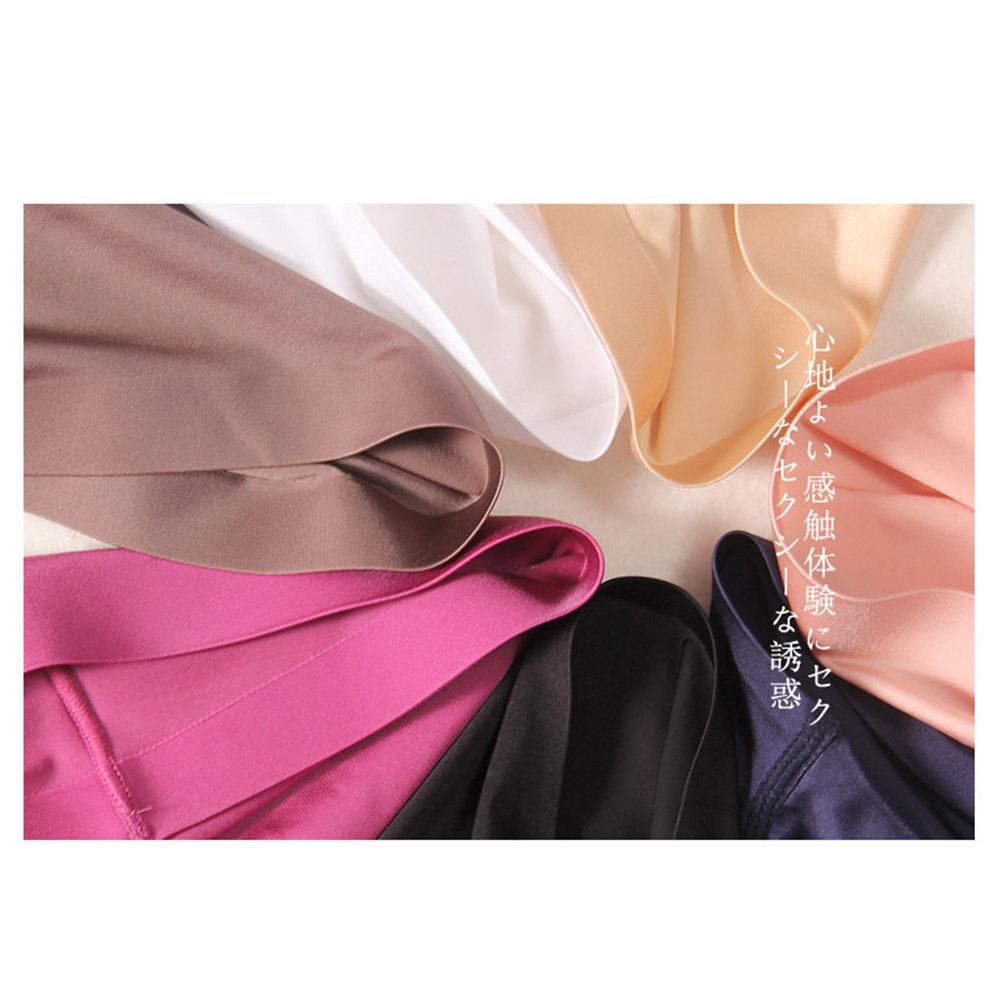 DULASI Silk Seamless Women Panties Sexy Shorts Underwear Intimates Briefs Girls Low Rise Lingerie Amazing Panty Undies 3 pcs/set 201112