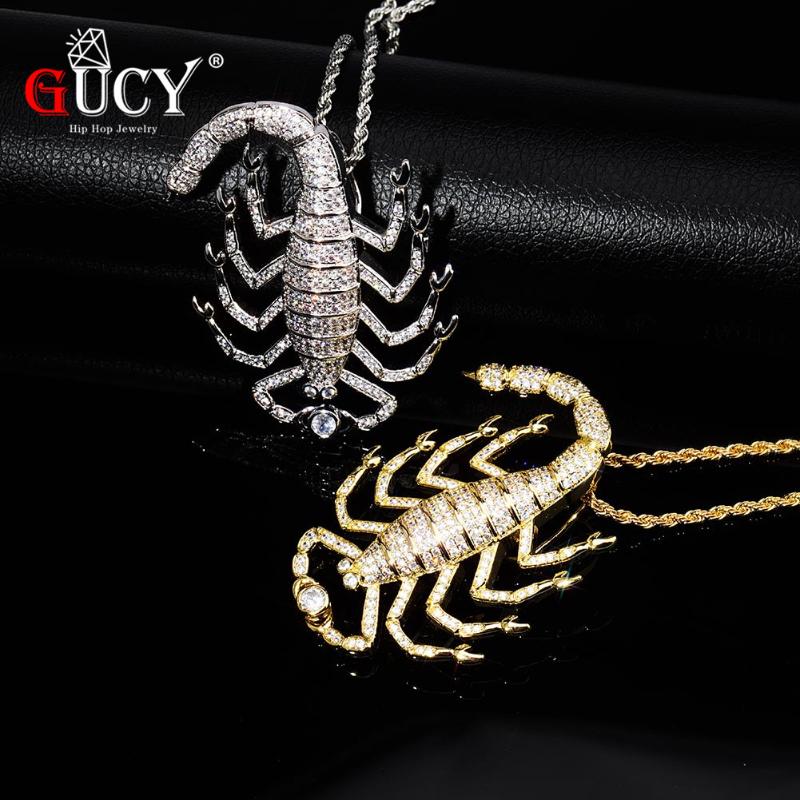 GUCY Hip Hop Animal The Scorpion Pendant Necklace WithTennis Chain Plated All Iced Out Cubic Zircon Men's Jewelry Gift Party
GUCY Hip Hop Animal The Scorpion Pendant Necklace WithTennis Chain Plated All Iced Out Cubic Zircon Men's Jewelry Gift Party