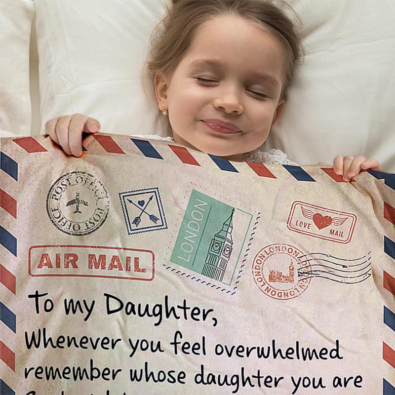 To My Daughter Message Letter Quilt Blanket 3D Digital Print Flannel Blanket Quilts Home Textiles Bed Sofa Express Love
To My Daughter Message Letter Quilt Blanket 3D Digital Print Flannel Blanket Quilts Home Textiles Bed Sofa Express Love