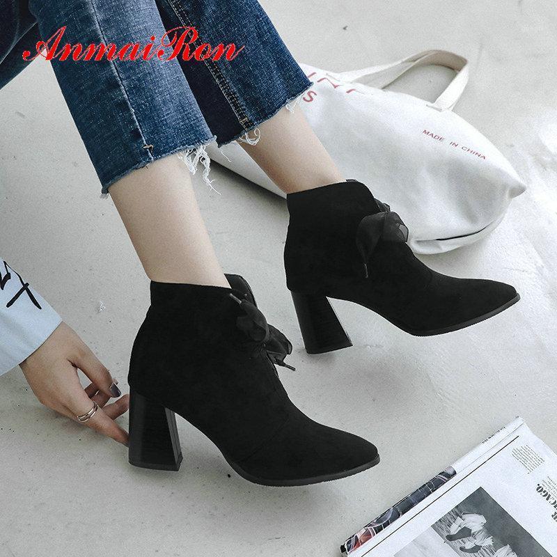 ANMAIRON Faux Suede Lace-Up Pointed Toe Women Boots Hoof Heels 2020 Ankle Boots for Women Fashion Womens Ankle Size 34-431, Black
ANMAIRON Faux Suede Lace-Up Pointed Toe Women Boots Hoof Heels 2020 Ankle Boots for Women Fashion Womens Ankle Size 34-431, Black