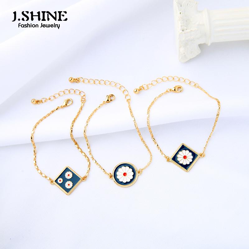 Charm Bracelets JShine Bohemia Ethnic Enamel Daisy For Women Korea Style Square Round Flower Metal Chains Fashion Jewelry Accessories
Charm Bracelets JShine Bohemia Ethnic Enamel Daisy For Women Korea Style Square Round Flower Metal Chains Fashion Jewelry Accessories