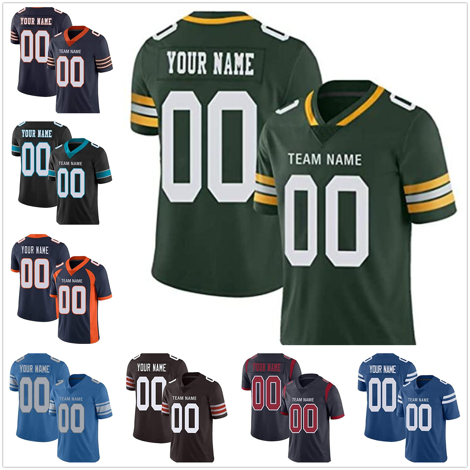 Custom All Team Football Uniforms Personalized Name and Number Embroidery Jerseys Men's Women's Youth stitched jersey, As pics
Custom All Team Football Uniforms Personalized Name and Number Embroidery Jerseys Men's Women's Youth stitched jersey, As pics