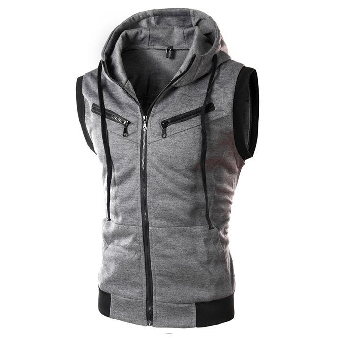 Quality Club Black Zipper Hooded Sleeveless Hoodies Solid Fitness Sweatshirts Slim Hoody Top Tracksuit Clothing Walker Hoodie, Gray
Quality Club Black Zipper Hooded Sleeveless Hoodies Solid Fitness Sweatshirts Slim Hoody Top Tracksuit Clothing Walker Hoodie, Gray