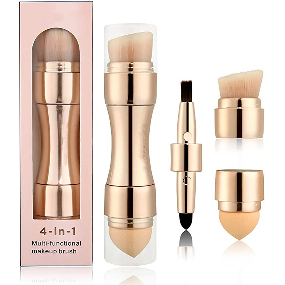 4 in 1 Makeup Tool Foundation Eyebrow Brush Eyeliner Blush Cosmetic Concealer Professional Makeup Brushes
4 in 1 Makeup Tool Foundation Eyebrow Brush Eyeliner Blush Cosmetic Concealer Professional Makeup Brushes