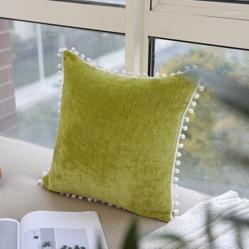 45x45cm Velvet Solid Cushion Cover Plush Ball Seat Pad Cover Sofa Chair Car Pillowcase Home Decor1, Gray
45x45cm Velvet Solid Cushion Cover Plush Ball Seat Pad Cover Sofa Chair Car Pillowcase Home Decor1, Gray
