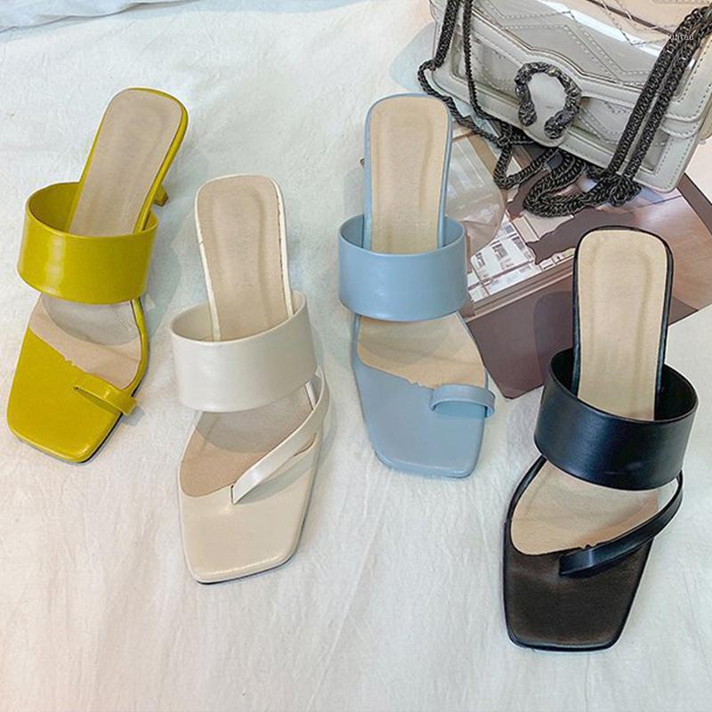 2020 Sandalias Mujer Square Toe Thin High Heel Slippers Summer Slip On Dress Shoes Ladies Elegant Slides Outdoor Sandals 391, Blue
2020 Sandalias Mujer Square Toe Thin High Heel Slippers Summer Slip On Dress Shoes Ladies Elegant Slides Outdoor Sandals 391, Blue
