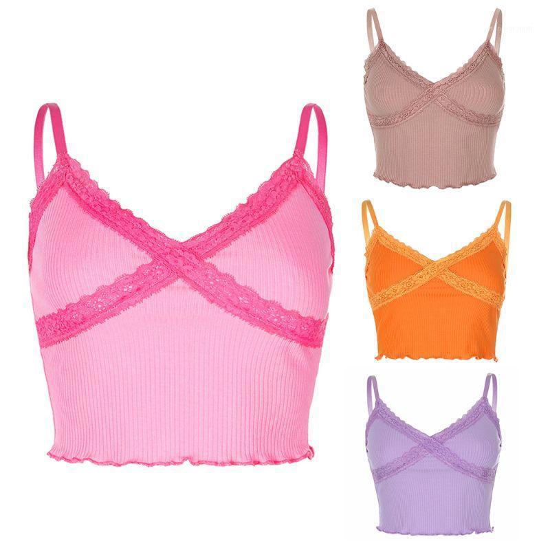 Women Spaghetti Strap Ribbed Crop Top Sexy V-Neck Cross Lace Ruffles Camis Vest1, Brown
Women Spaghetti Strap Ribbed Crop Top Sexy V-Neck Cross Lace Ruffles Camis Vest1, Brown
