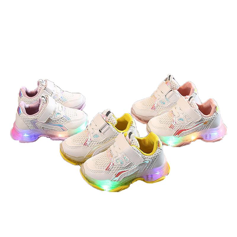 Child Sport Shoes Luminous Breathable Kids Sneakers Boys Net Shoes Kids Anti-Slippery with Light Running for Girl, Pink
Child Sport Shoes Luminous Breathable Kids Sneakers Boys Net Shoes Kids Anti-Slippery with Light Running for Girl, Pink