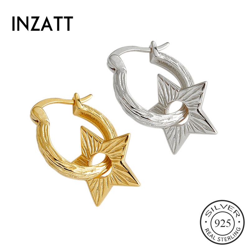 INZAReal 925 Sterling Silverl Star Hoop Huggies Earrings For Fashion Women Hiphop Fine Jewelry 18k Gold Jewelry Accessories
INZAReal 925 Sterling Silverl Star Hoop Huggies Earrings For Fashion Women Hiphop Fine Jewelry 18k Gold Jewelry Accessories
