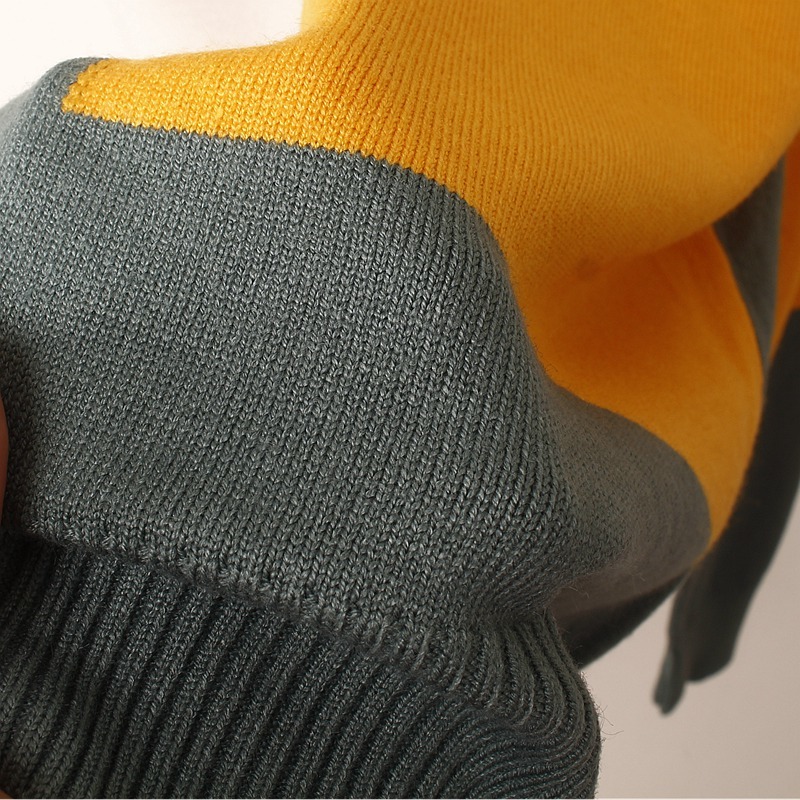 Multicolor Autumn Winter Women Sweater O-Neck Knitted Jumper Top Loose Casual Warm Femme Sweater 201224
