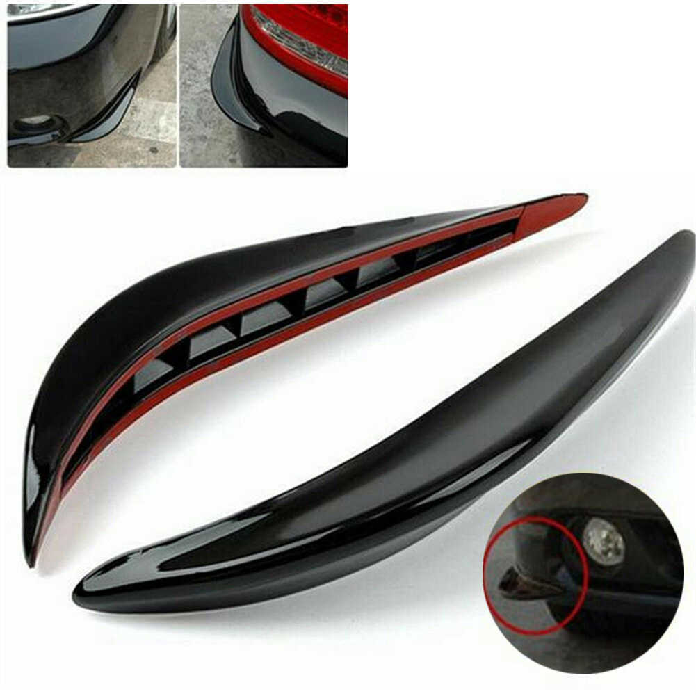 

New 2Pcs Universal Front Rear Bumper Lip Diffuser Splitter Fins Body Spoiler Canards Valence Chin Car Tuning Canard Auto Accessories