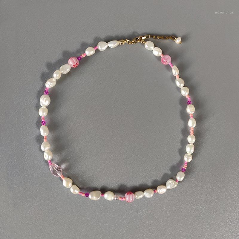 2021 Pink Beads Natural Pearl Mix And Match Short Necklace Valentine's Day Sweet Romantic Gift For Girls Bizuteria Damska1
2021 Pink Beads Natural Pearl Mix And Match Short Necklace Valentine's Day Sweet Romantic Gift For Girls Bizuteria Damska1