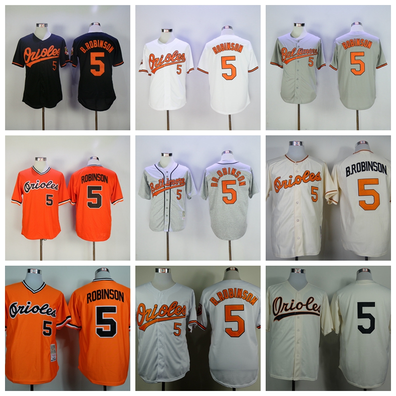 Retro Men Vintage 1954 1970 1975 Retire 5 Brooks Robinson Baseball Jersey Team Black Orange White Grey Pullover Flexbase Cool Base Stitched
Retro Men Vintage 1954 1970 1975 Retire 5 Brooks Robinson Baseball Jersey Team Black Orange White Grey Pullover Flexbase Cool Base Stitched