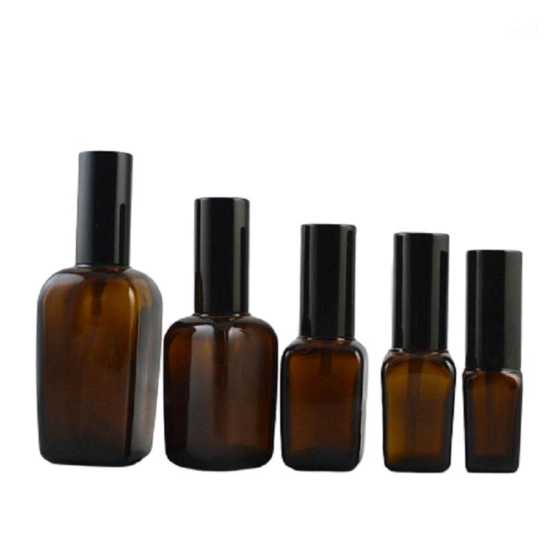 10 25 35 50 100ml 10pcs/lot Spray/Pump Press Travel Bottle Luxury Style Brown Square cone Shape Glass Skin Care Tool Empty1
10 25 35 50 100ml 10pcs/lot Spray/Pump Press Travel Bottle Luxury Style Brown Square cone Shape Glass Skin Care Tool Empty1