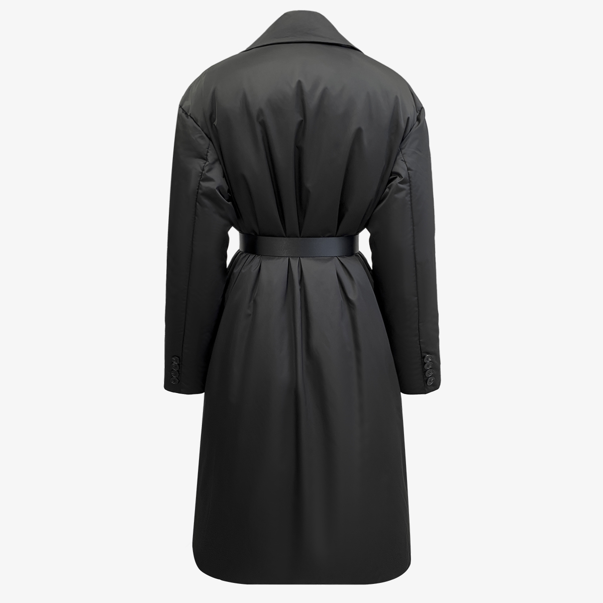 Getspring Women Womens Coats Bandage Vintage Long Parka Down Jacket Woman Black Winter Overcoat Fashion