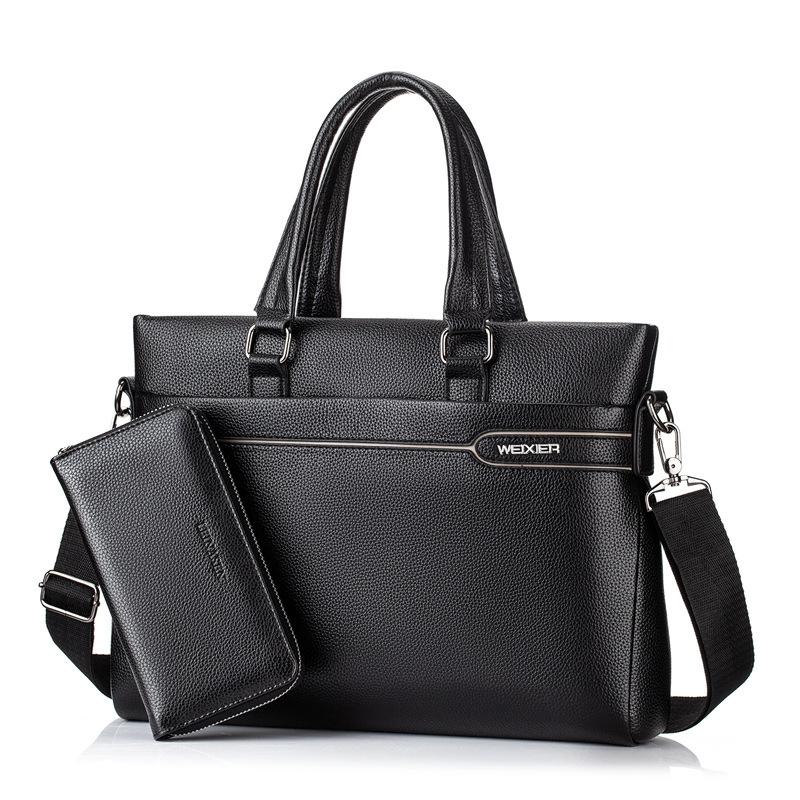 Weysfor Men Leather Black Briefcase Business Handbag Messenger Bags with Wallet Male Vintage Shoulder Bag Big Laptop Travel Bags
Weysfor Men Leather Black Briefcase Business Handbag Messenger Bags with Wallet Male Vintage Shoulder Bag Big Laptop Travel Bags