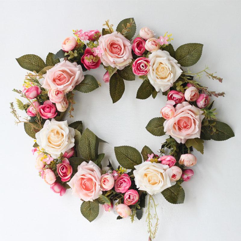 35cm Round Silk Rose Camellia Wreath Wedding Decoration Artificial Flowers Large Pink/Lavender Fake Flowers Home Decor Plants, A006r02
35cm Round Silk Rose Camellia Wreath Wedding Decoration Artificial Flowers Large Pink/Lavender Fake Flowers Home Decor Plants, A006r02