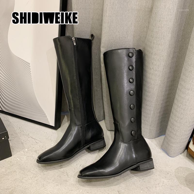 Women Button Long Boot Autumn Casual Low Heel Square Toe Knee Length Riding Boot Lady Fashion Zip va0411, Black
Women Button Long Boot Autumn Casual Low Heel Square Toe Knee Length Riding Boot Lady Fashion Zip va0411, Black