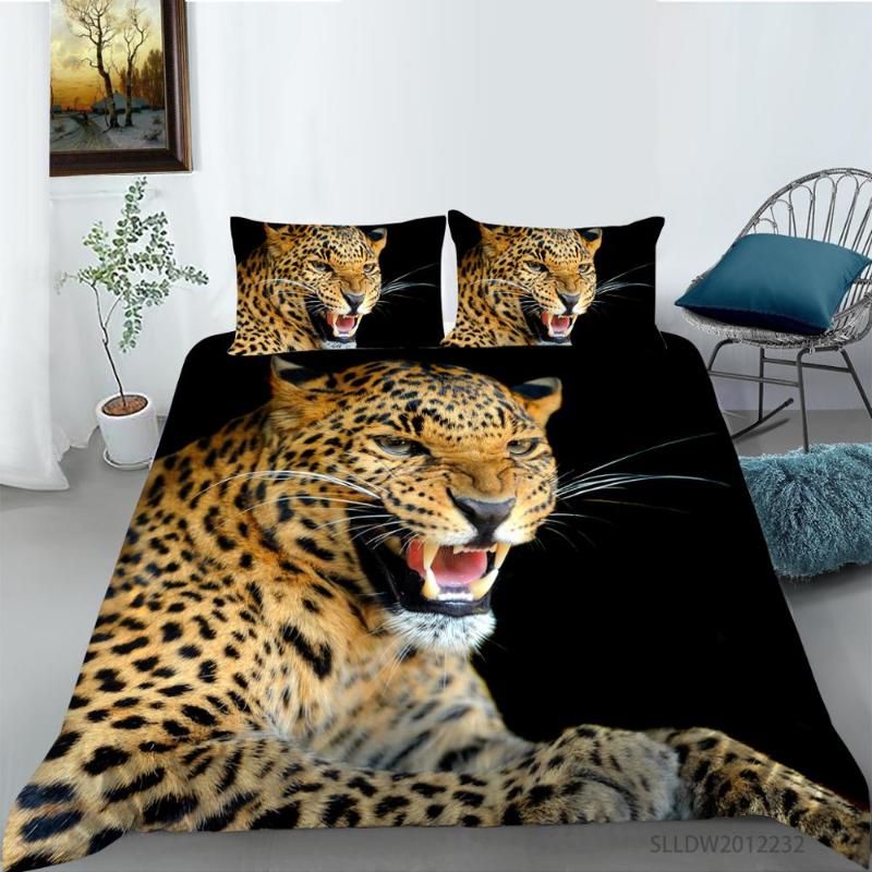Hot sale Leopard with open mouth Printing Bedding set Home Decor Duvet cover with pillowcases 2/3pcs
Hot sale Leopard with open mouth Printing Bedding set Home Decor Duvet cover with pillowcases 2/3pcs