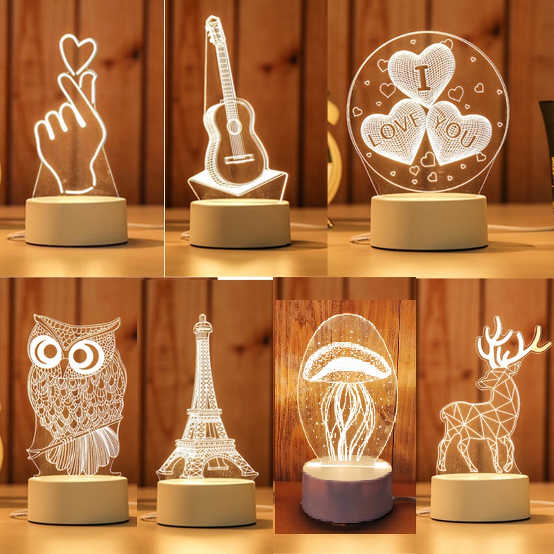 3D LED Lamp Creative 3D LED Night Lights Novelty Illusion Night Lamp 3D Illusion Table Lamp For Home Decorative Light
3D LED Lamp Creative 3D LED Night Lights Novelty Illusion Night Lamp 3D Illusion Table Lamp For Home Decorative Light