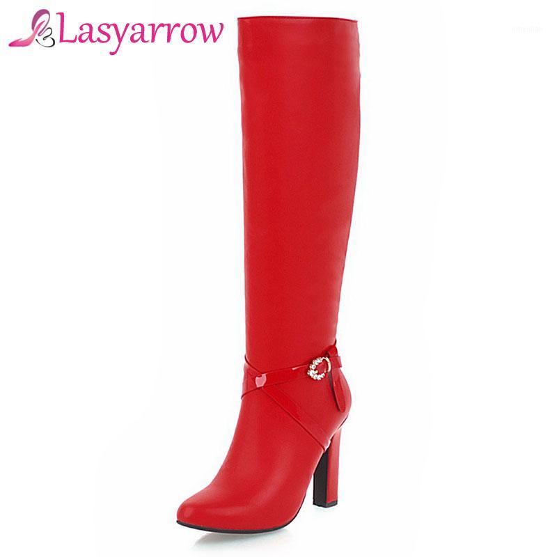 Lasyarrow 2020 Lady's Punk Buckle Chunky High Heels Platform Knee High Long Boots Red Womens Autumn Shoes Motorcycle Boots F6441, Matte black
Lasyarrow 2020 Lady's Punk Buckle Chunky High Heels Platform Knee High Long Boots Red Womens Autumn Shoes Motorcycle Boots F6441, Matte black