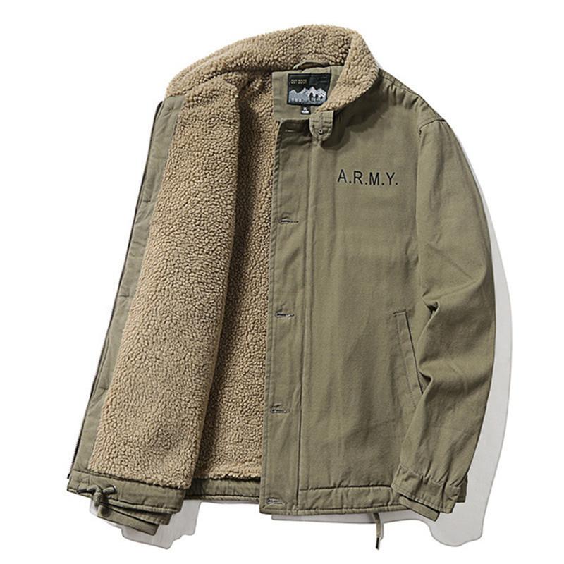 Tactical jackets Autumn Winter Men Plus velvet lining Thick Warm Fleece Coats Outdoor Army Camping Hiking Windbreaker, Khaki 1853
Tactical jackets Autumn Winter Men Plus velvet lining Thick Warm Fleece Coats Outdoor Army Camping Hiking Windbreaker, Khaki 1853