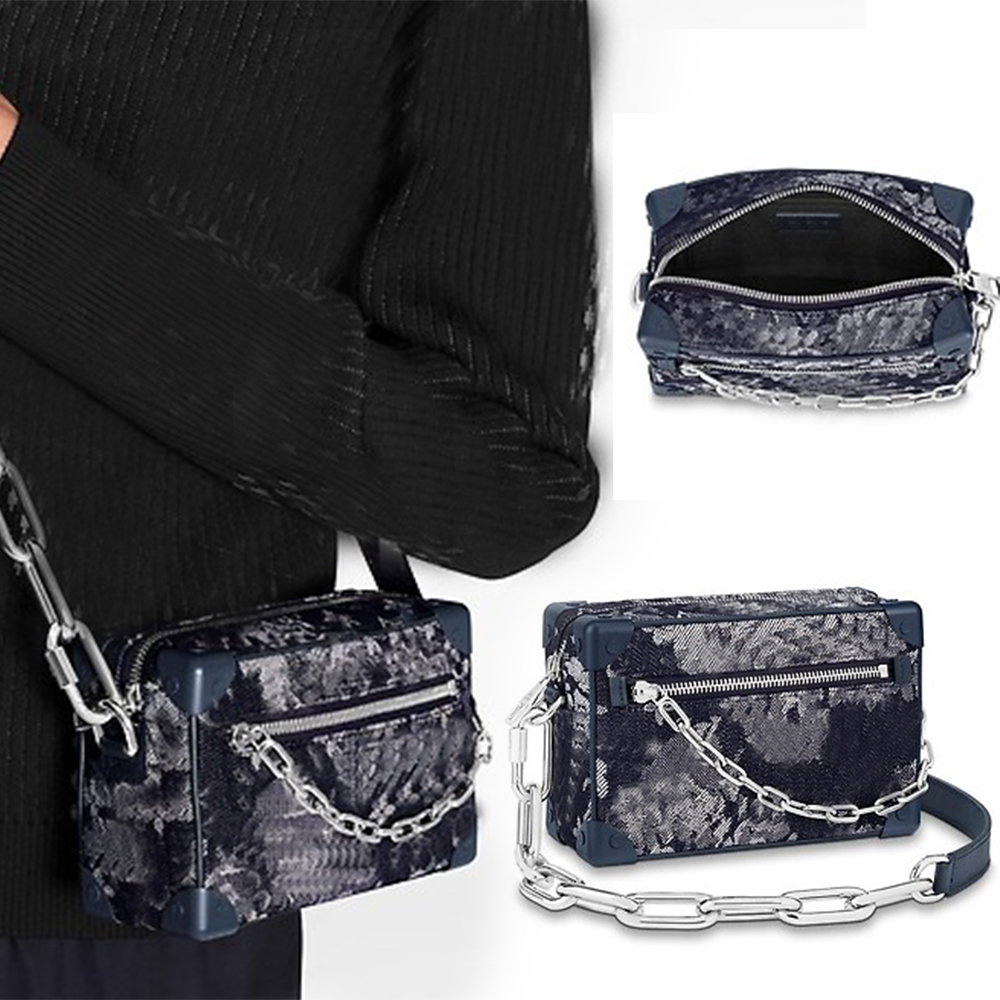 Fashion Men's chain Mini Soft box crossbody denim Shoulder Bag High Quality purses Designer Handbag Portable pochette, Invoice not sold separately
Fashion Men's chain Mini Soft box crossbody denim Shoulder Bag High Quality purses Designer Handbag Portable pochette, Invoice not sold separately