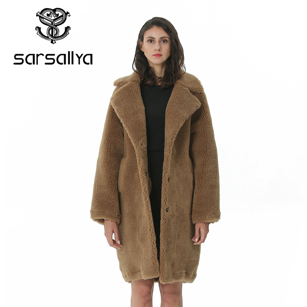 Winter Women Wool Coat Cashmere Female Long Coat Blends Woolen Elegant Autumn Jacket For Ladies Thick Warm Fur Clothes Girl 201030