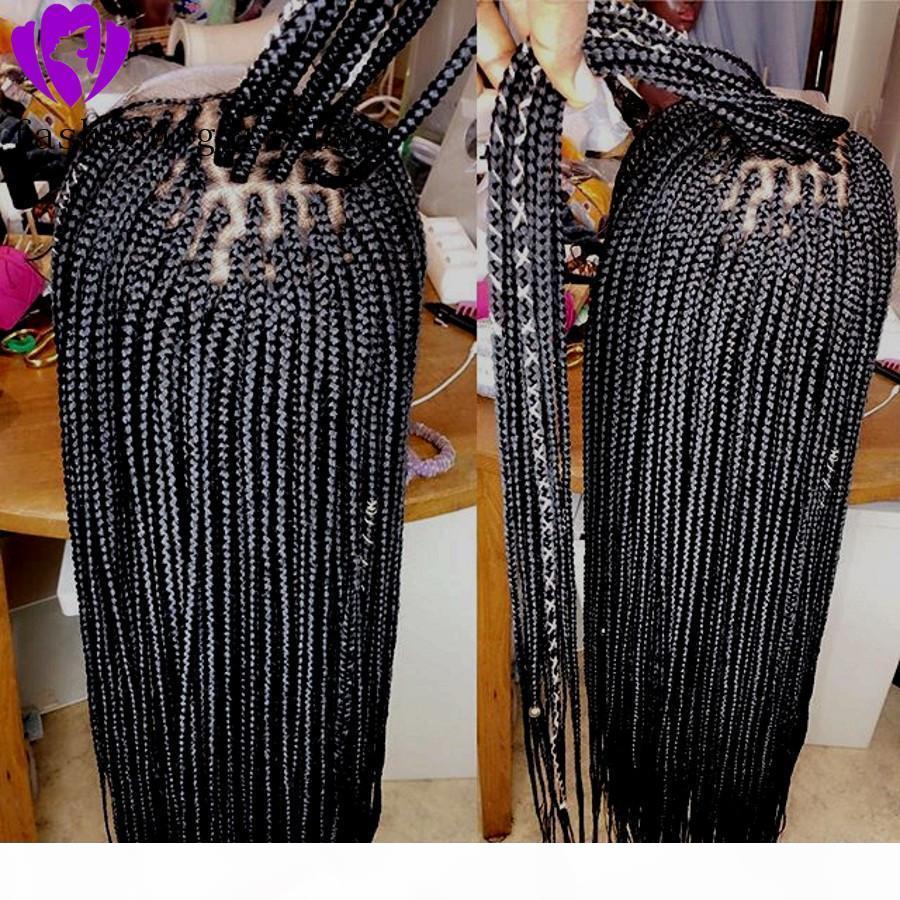 28 inches Braided Wigs for Black Women Synthetic Lace Front Wig with Baby Hair Black Box Braids Natural Free Parting Wig, Black;brown
28 inches Braided Wigs for Black Women Synthetic Lace Front Wig with Baby Hair Black Box Braids Natural Free Parting Wig, Black;brown