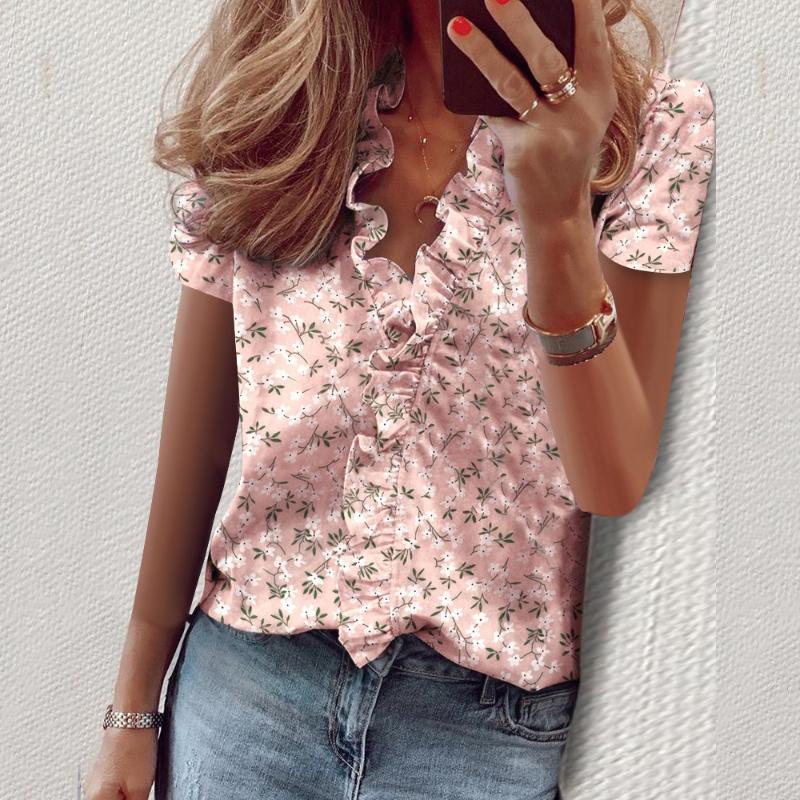 Daisy Pineapple Print Blouse Shirts Office Lady 2020 Spring Summer Ruffle Women Blouses Sexy V-neck Short Sleeve Tops, Color 21
Daisy Pineapple Print Blouse Shirts Office Lady 2020 Spring Summer Ruffle Women Blouses Sexy V-neck Short Sleeve Tops, Color 21