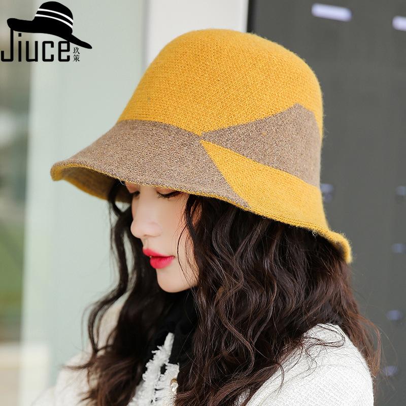 Winter new warm knitted hat women's Korean color matching fashion versatile temperament wool fisherman hat, Kaqi
Winter new warm knitted hat women's Korean color matching fashion versatile temperament wool fisherman hat, Kaqi
