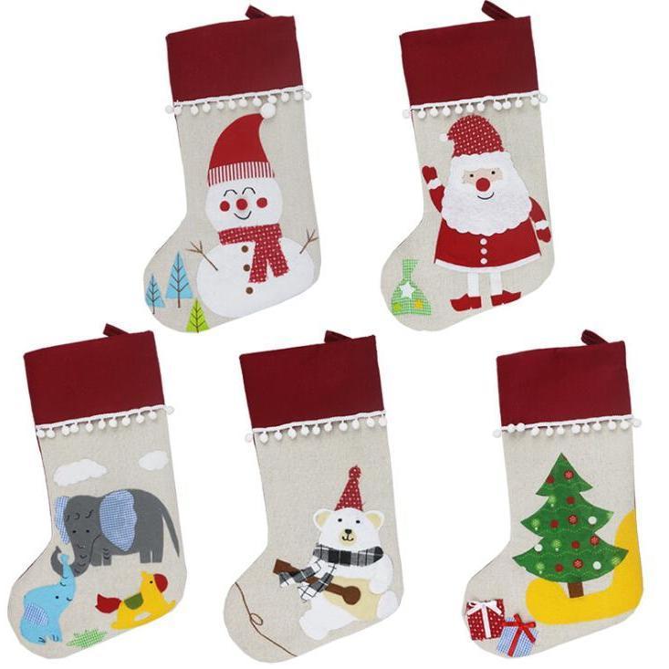 Christmas Linen Stocking Santa Xmas Tree Hanging Socks Xmas Kids Gifts Storage Bags Christmas Tree Pendant Gift Bag Wholesale
Christmas Linen Stocking Santa Xmas Tree Hanging Socks Xmas Kids Gifts Storage Bags Christmas Tree Pendant Gift Bag Wholesale