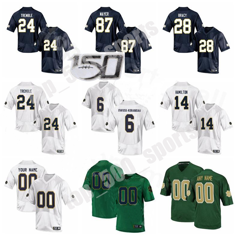 NCAA Notre Dame Fighting Irish Football College 87 Michael Mayer Jersey 24 Tremble 14 Kyle Hamilton 6 Jeremiah Owusu-Koramoah 28 TaRiq Bracy, Colour 6
NCAA Notre Dame Fighting Irish Football College 87 Michael Mayer Jersey 24 Tremble 14 Kyle Hamilton 6 Jeremiah Owusu-Koramoah 28 TaRiq Bracy, Colour 6