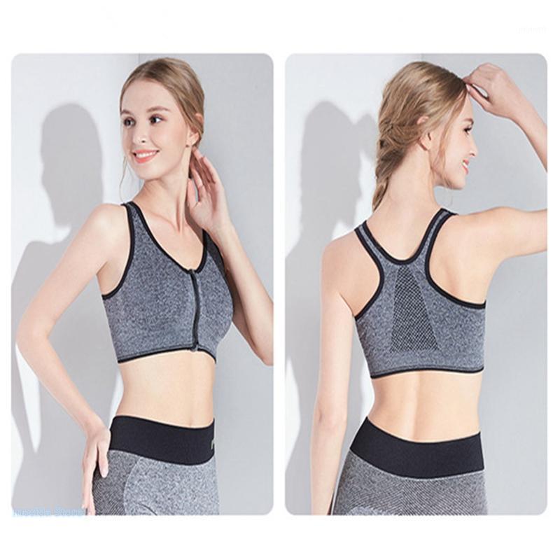 100pcs Front zipper sports bra seamlessly comfortable and -proof gathered without steel ring vest running fitness1, Blue 
100pcs Front zipper sports bra seamlessly comfortable and -proof gathered without steel ring vest running fitness1, Blue